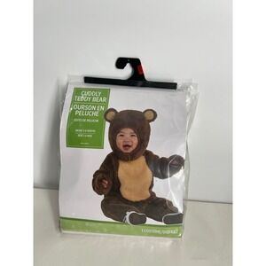 Cuddly Teddy Bear Costume Infant 3-6‎ Months Jumpsuit Hood Halloween